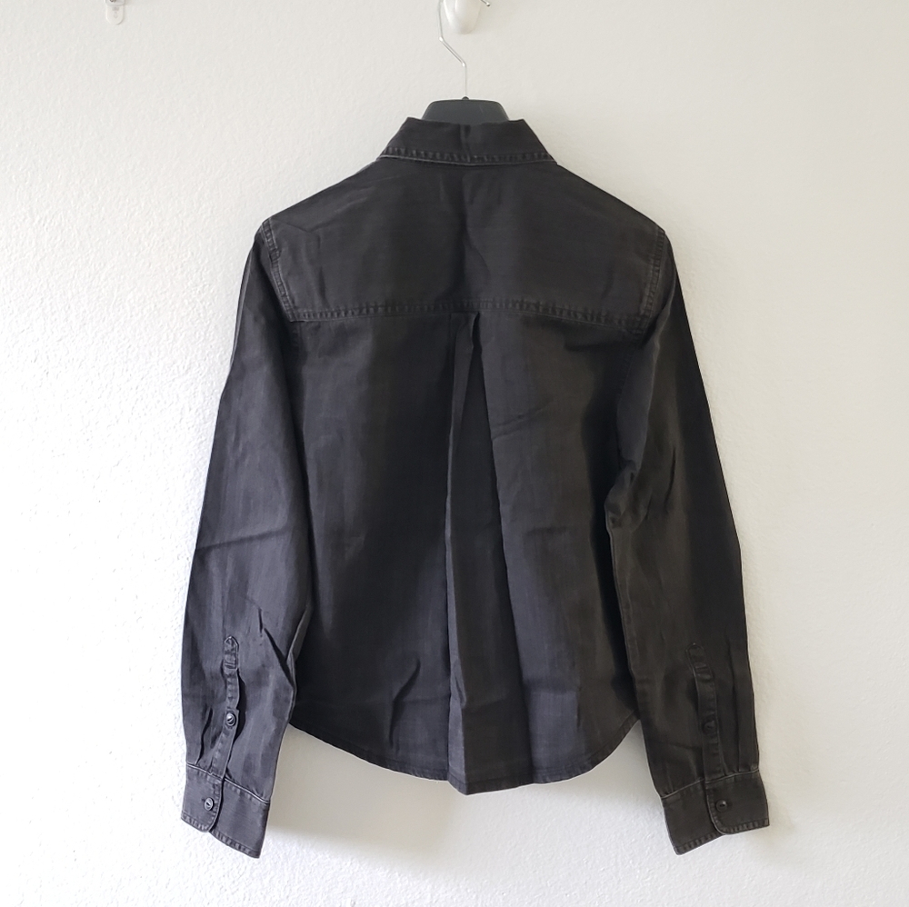 NWT Madewell black button up shirt - Picture 4 of 6
